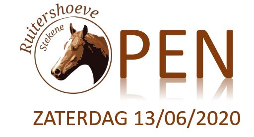 Ruitershoeve open op zaterdag 13/06